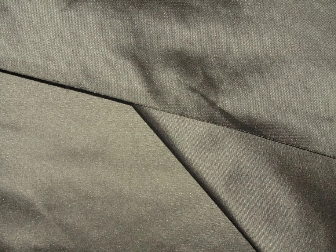 100% Pure SILK TAFFETA FABRIC charcoal grey color 54" wide TAF65[6]
