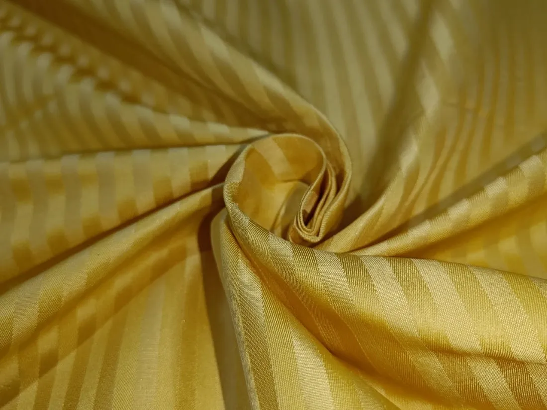 100% Silk Taffeta stripes 54" wide 3 mm TAFNEWS12 available in 5 colors [orange and yellow/ blue and yellow/ gold and beige/ rust / blue and black]