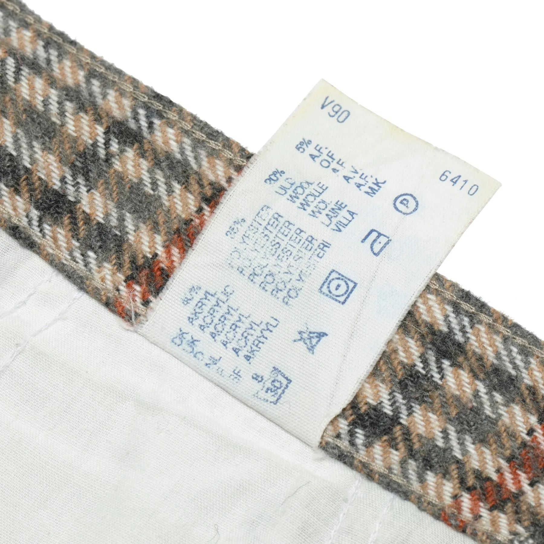 90s, Brushed Wool Blend, Glenurquhart Check, Business-Leisure