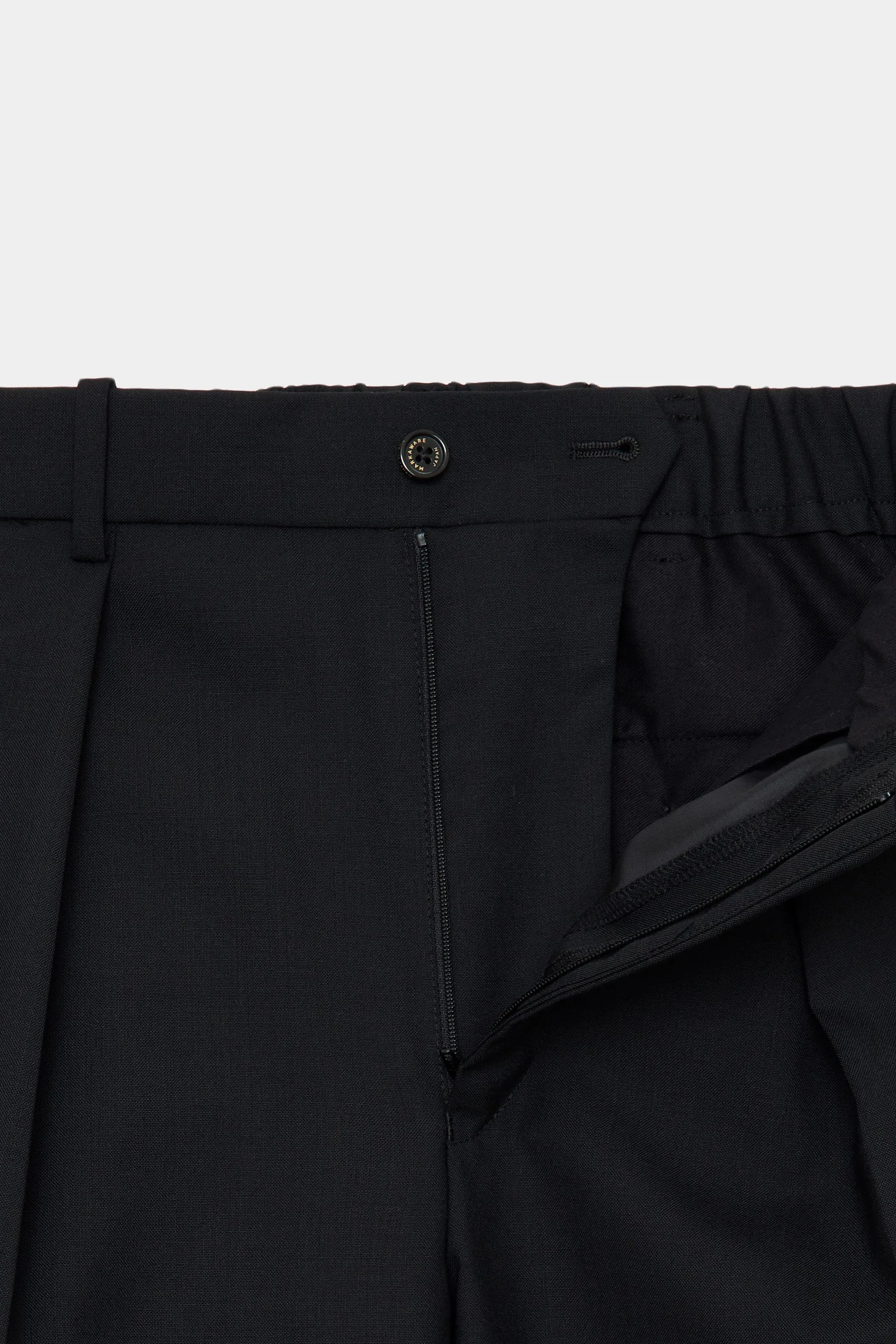 A24A-08PT02C ORGANIC WOOL TROPICAL PEGTOP TROUSERS