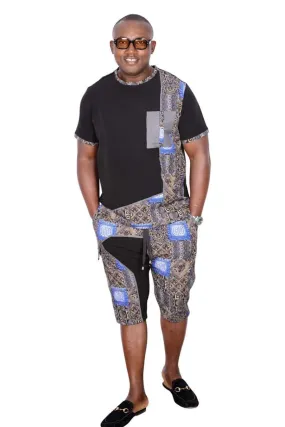 African Native Nigerian Ankara Grey