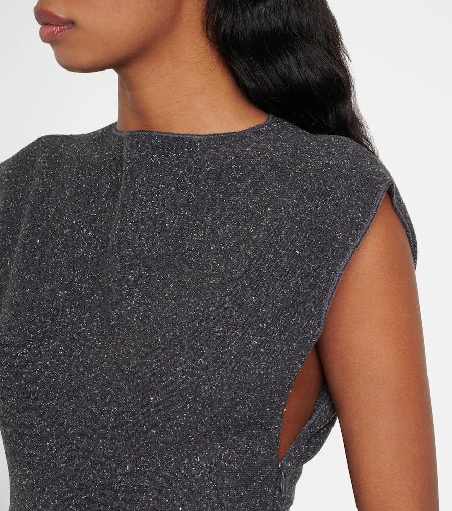 Alaia Godet silk-blend minidress