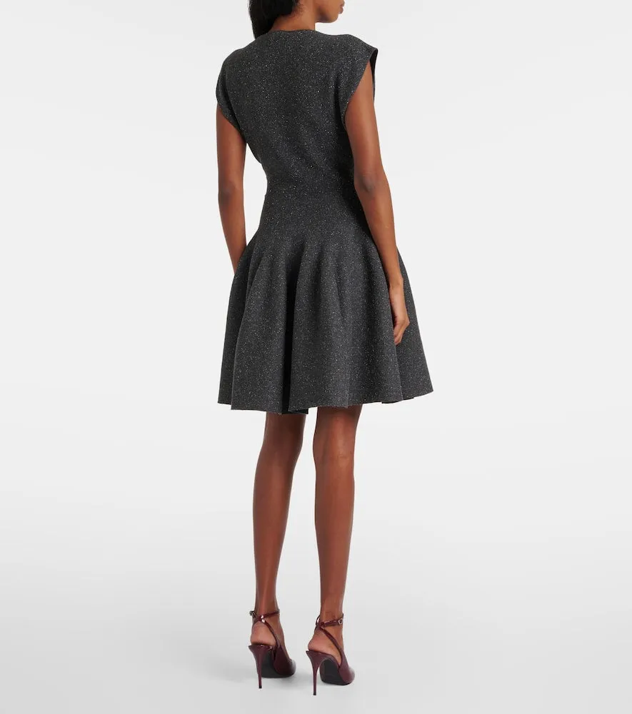 Alaia Godet silk-blend minidress