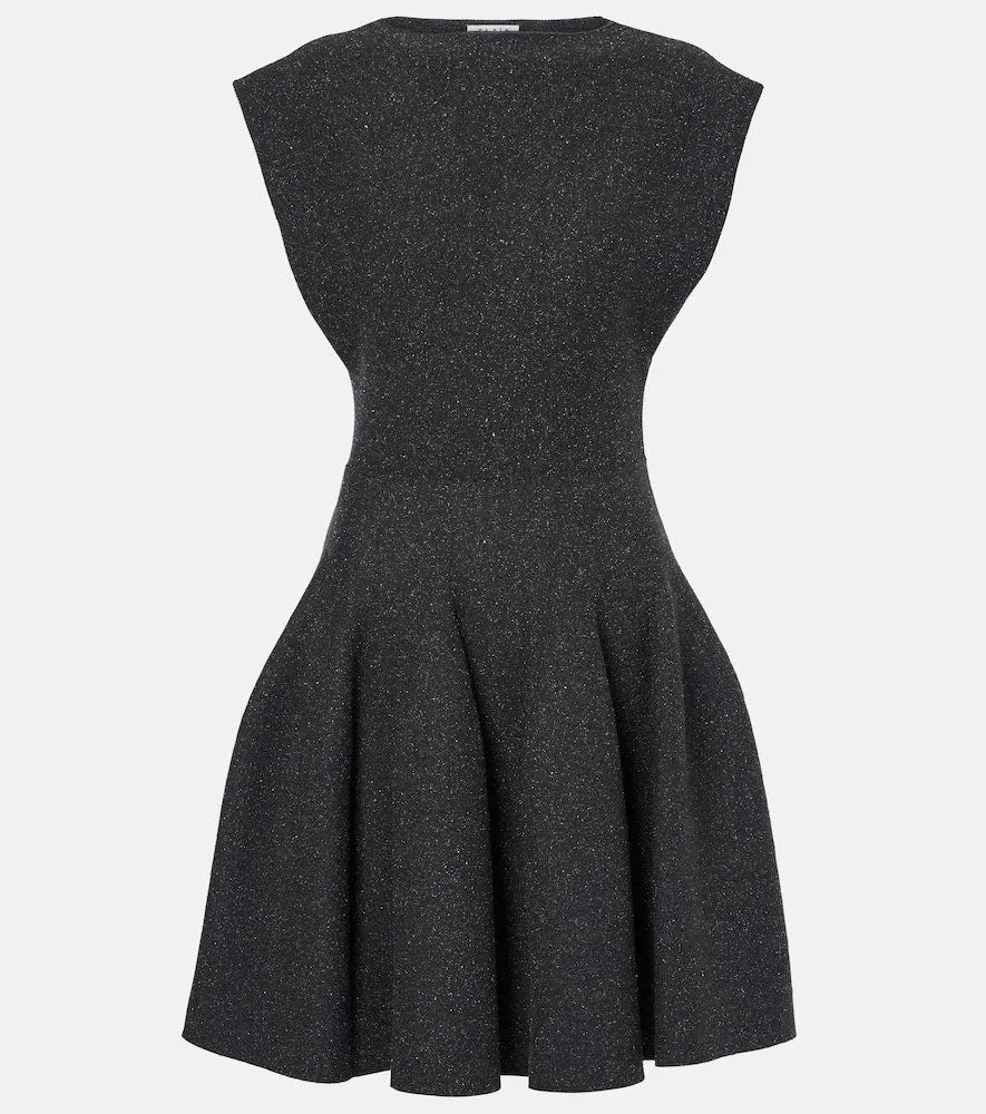 Alaia Godet silk-blend minidress