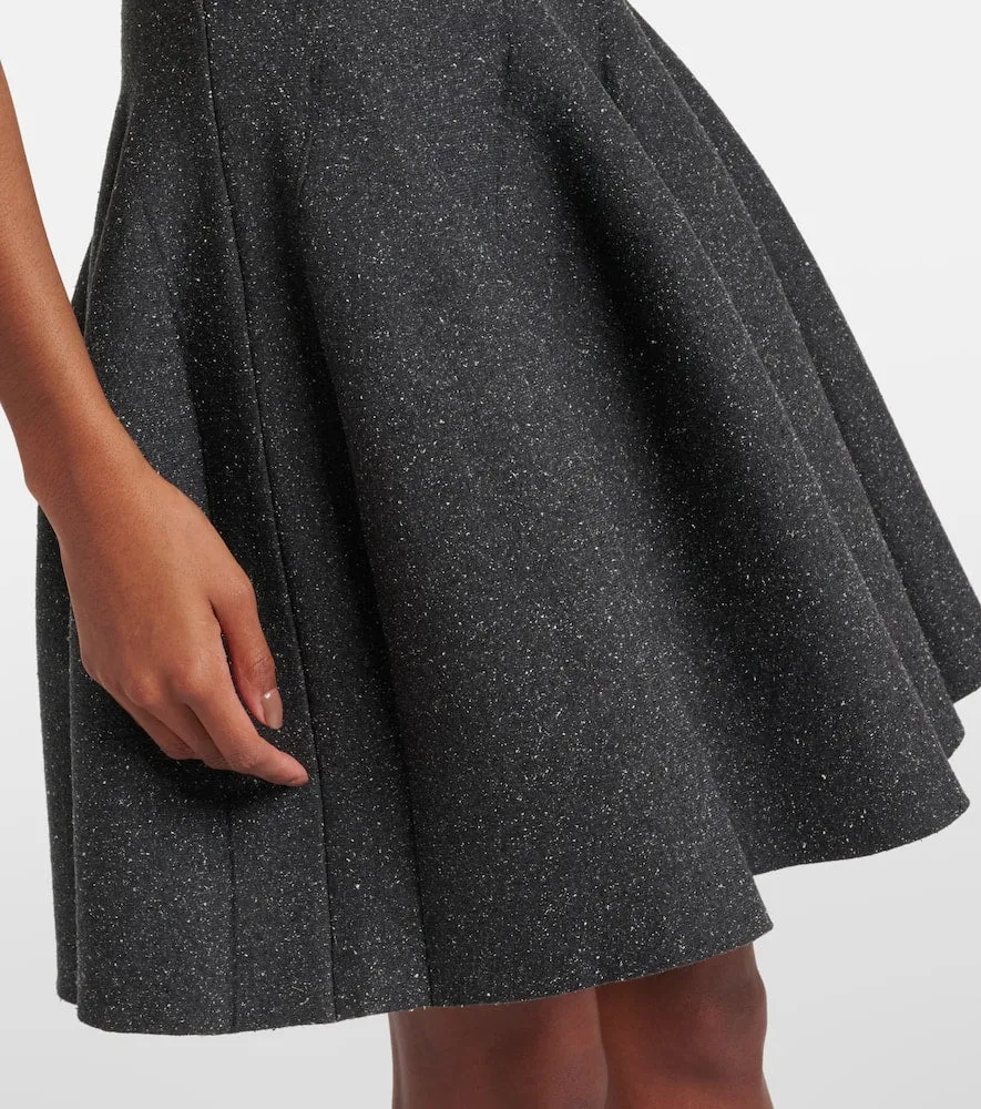 Alaia Godet silk-blend minidress