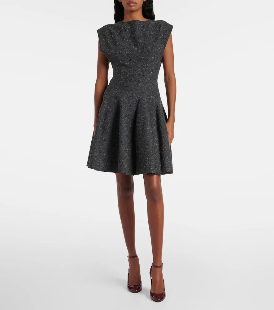 Alaia Godet silk-blend minidress