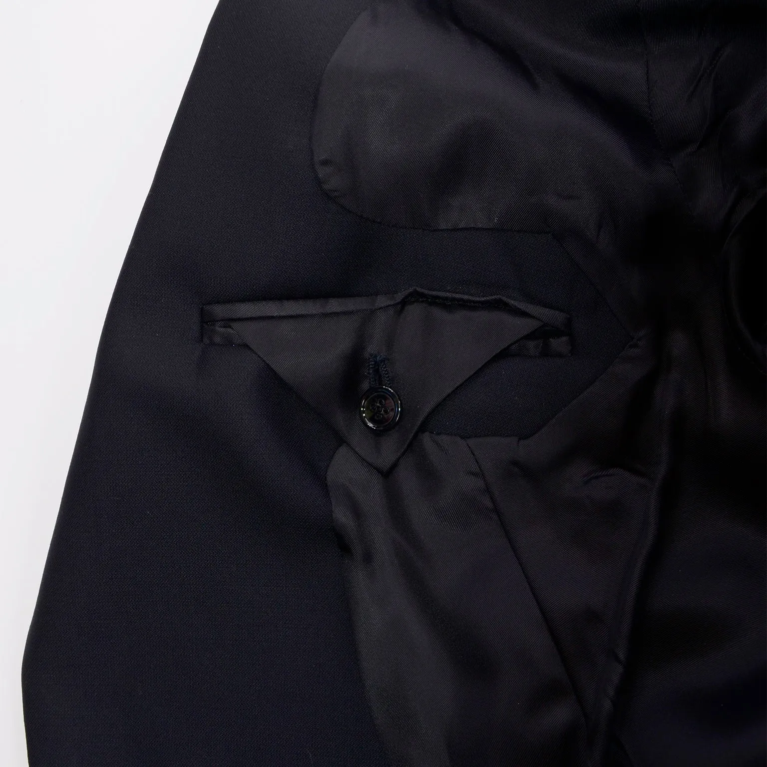 Alexander McQueen Vintage Cutaway Tuxedo Style Women's Black Jacket