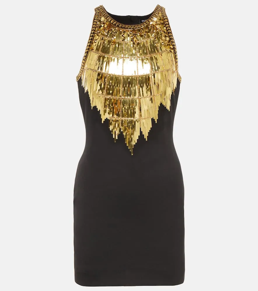 Balmain Embellished minidress