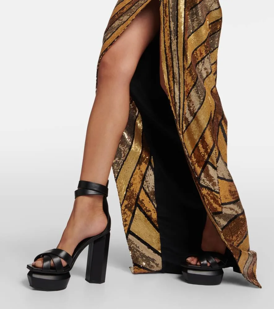 Balmain Sequined gown