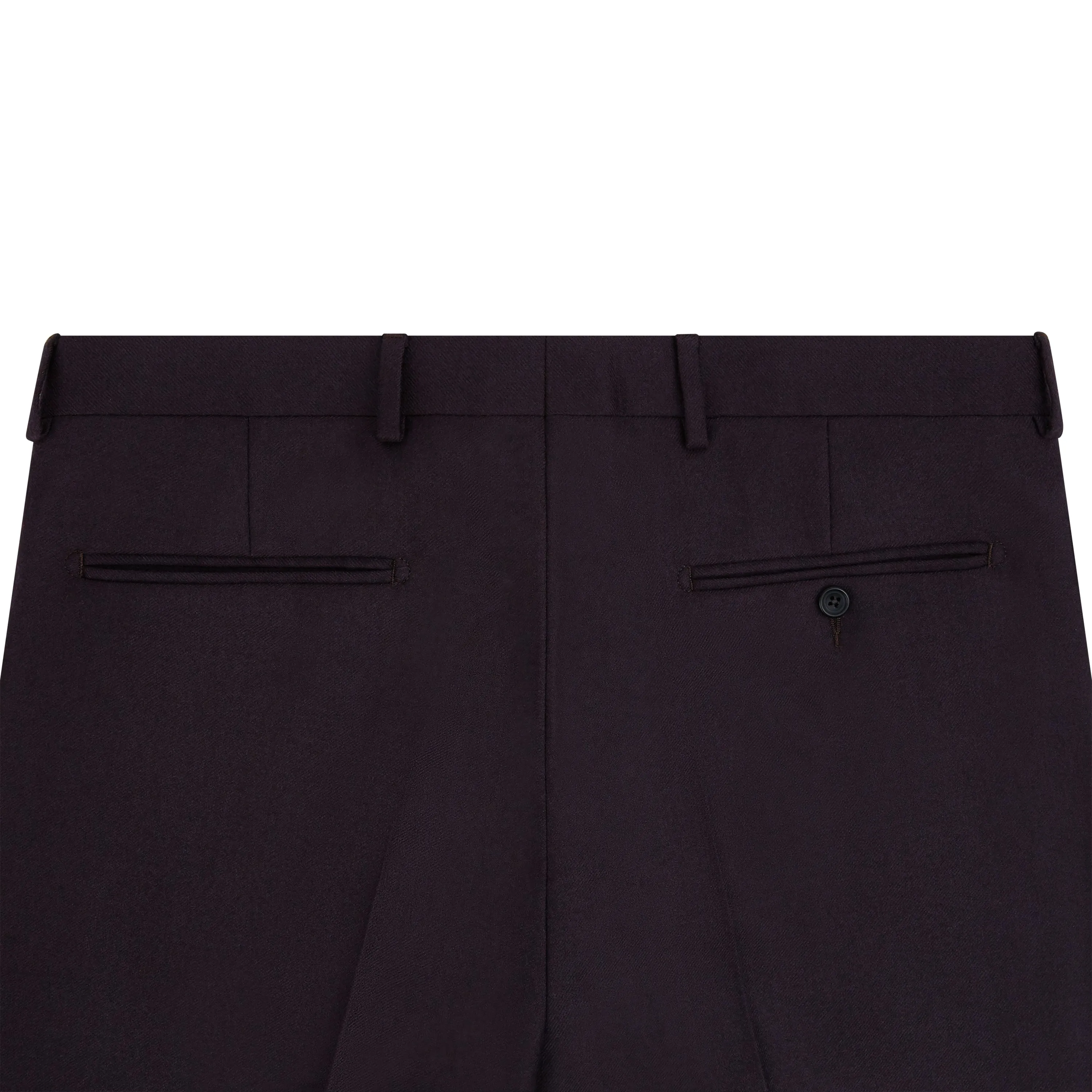 Barney Aubergine Flannel Trousers