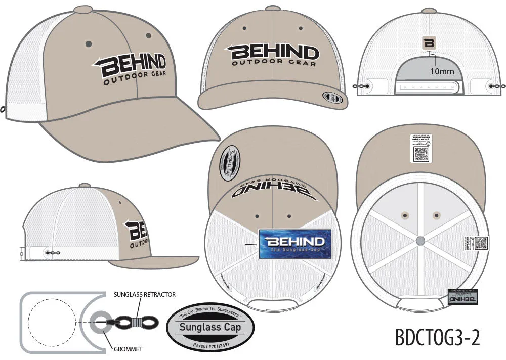BDCTOG3-2 (KHAKI / WHITE MESH)