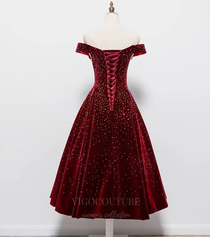 Beaded Velvet Maxi Prom Dress 20662