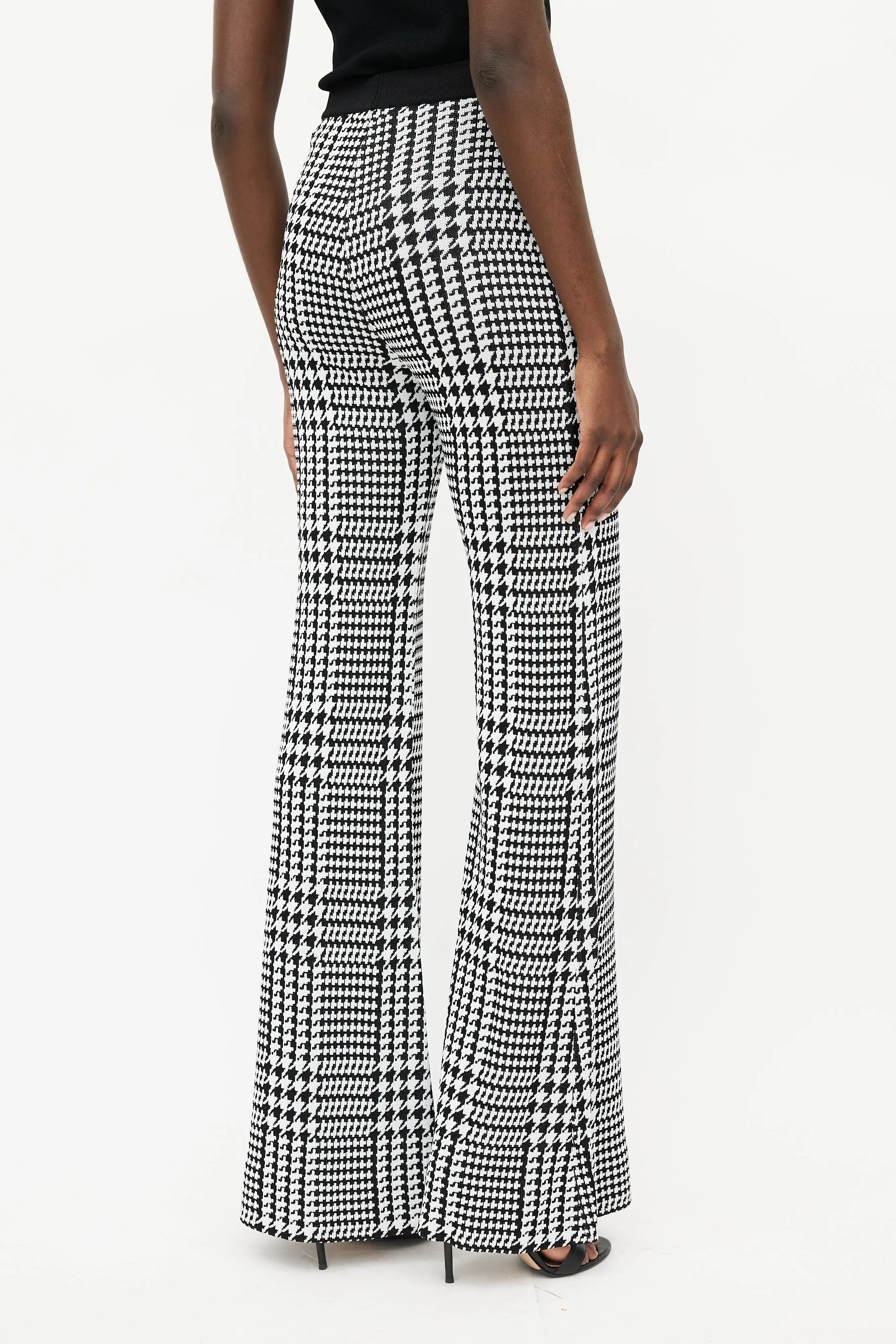 Black & White Houndstooth Knit Co-Ord Set
