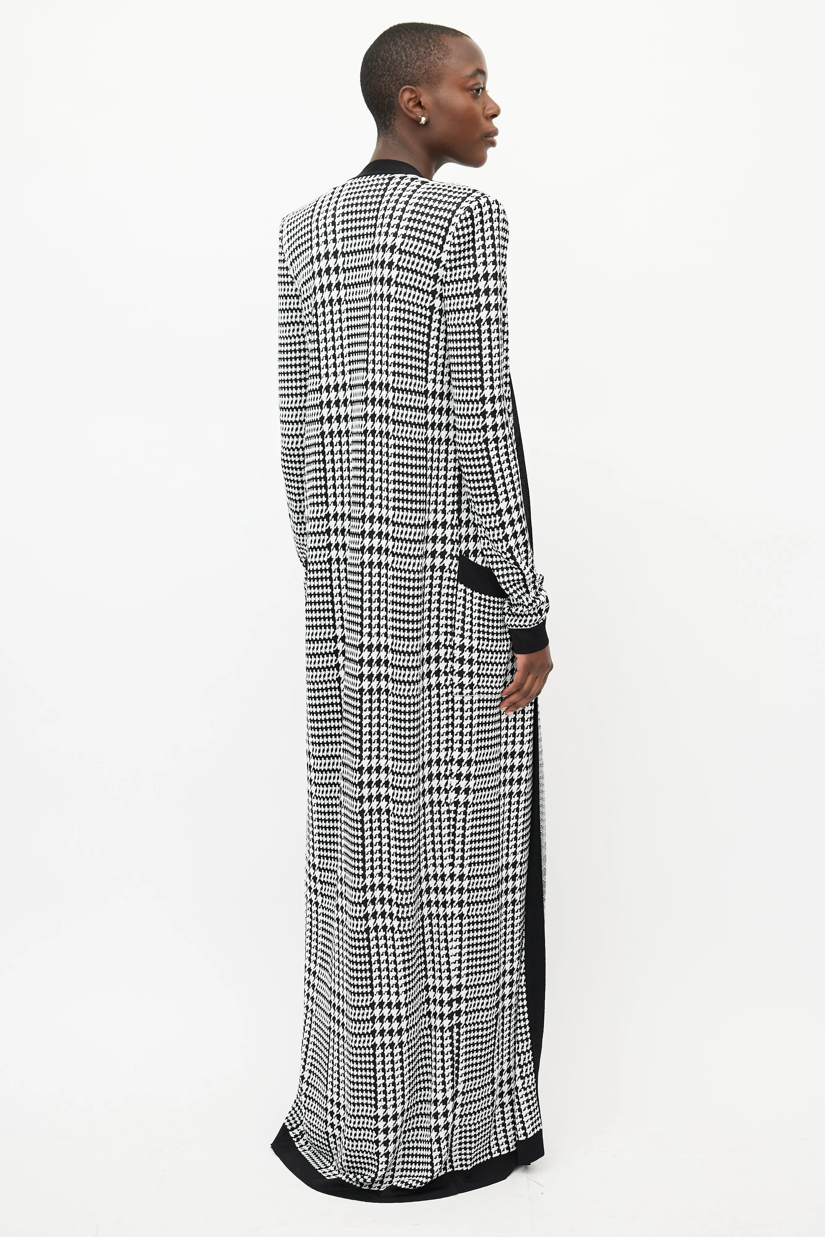 Black & White Houndstooth Knit Co-Ord Set
