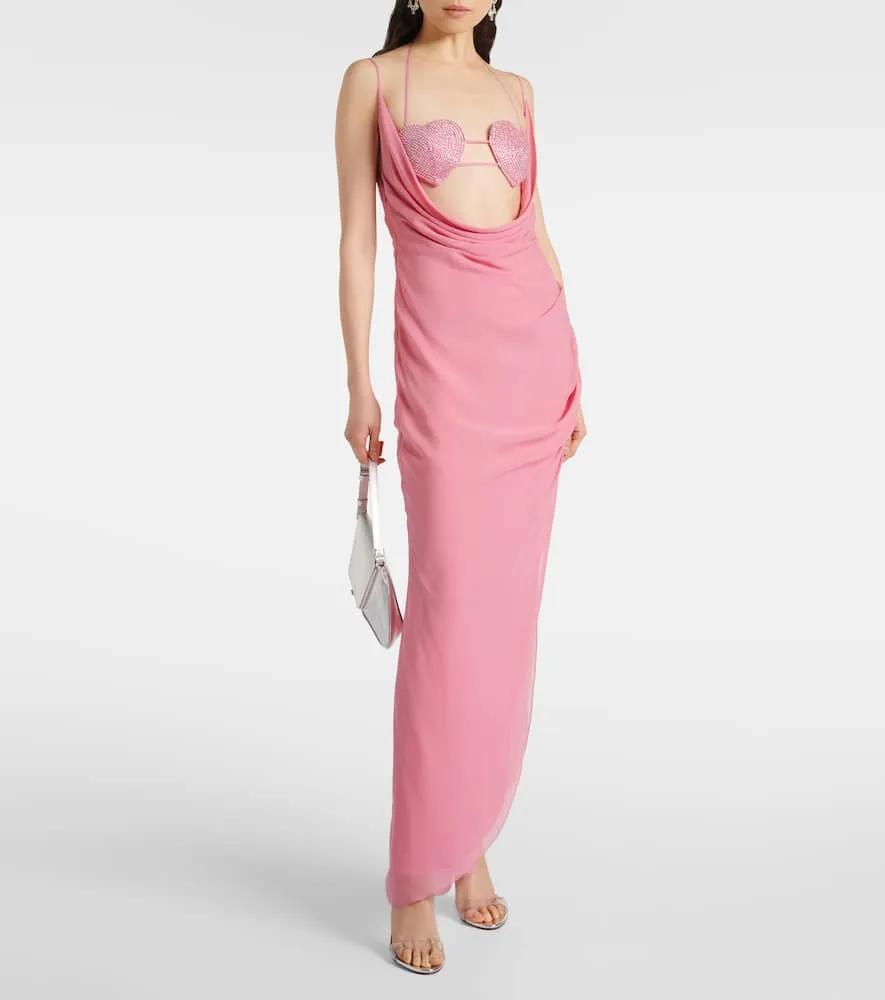 Blumarine Georg embellished maxi dress