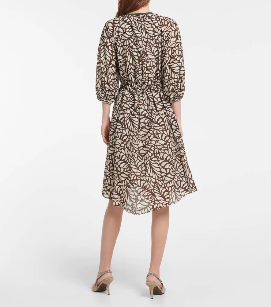 Brunello Cucinelli Cotton-blend minidress