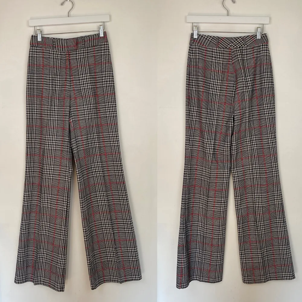 Check Flare Trousers - XS/S