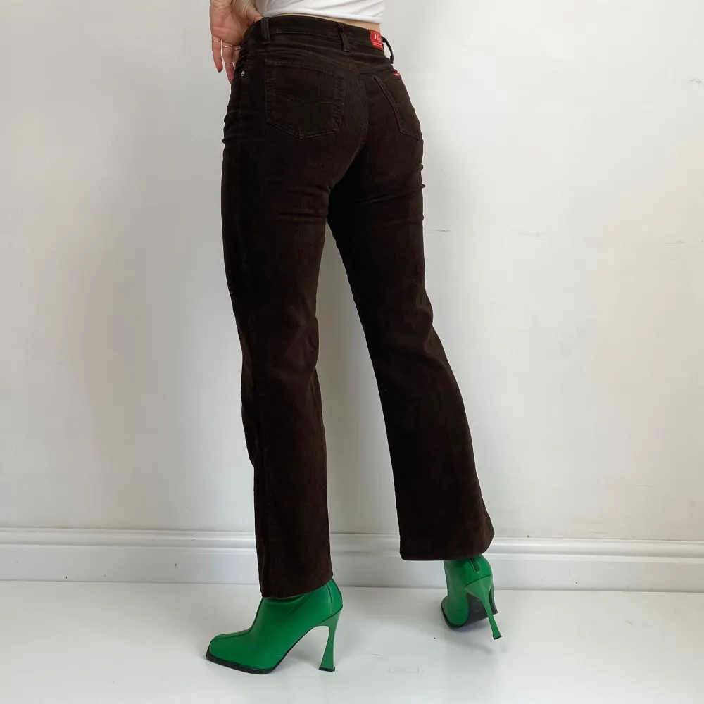 Chocolate Brown Cord Trousers - SMALL