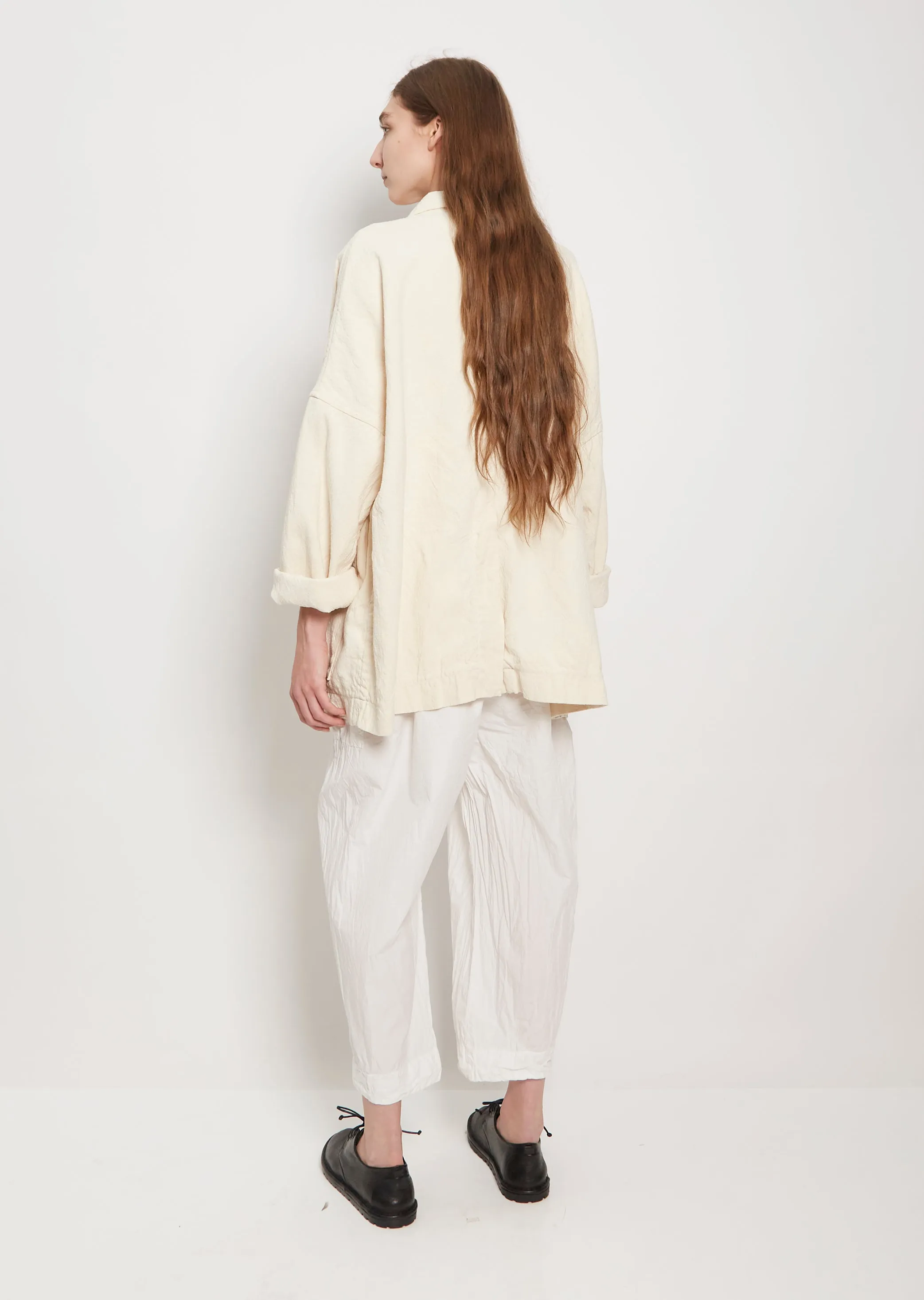 Cotton/Linen Big Blazer