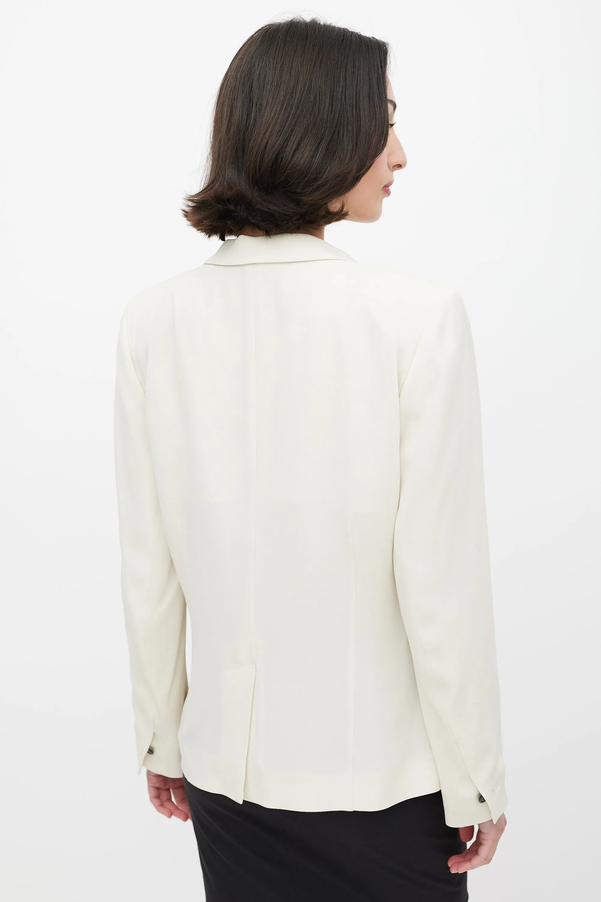 Cream Three Pocket Blazer