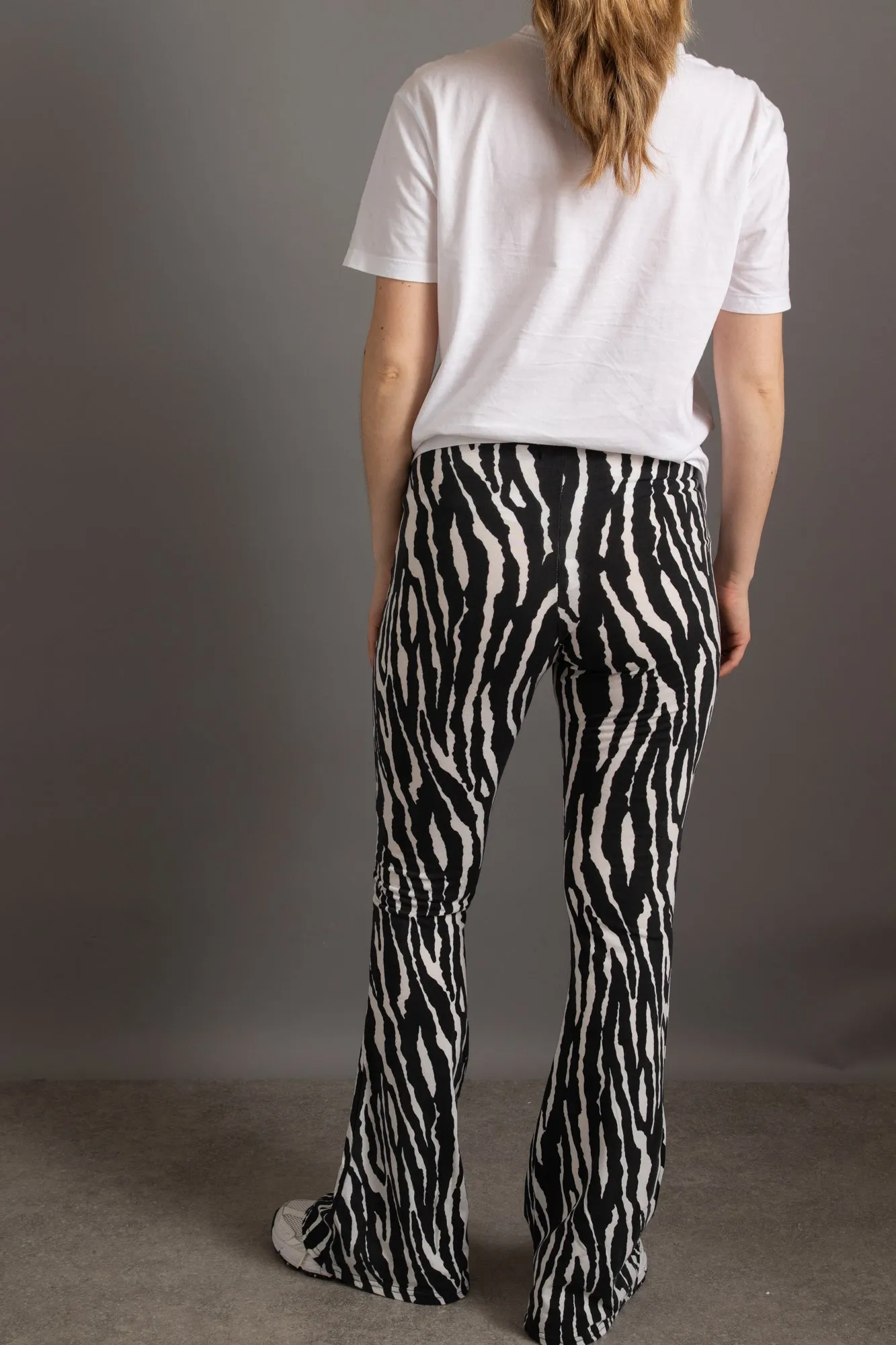 Daisy Street Zebra Flared Trousers