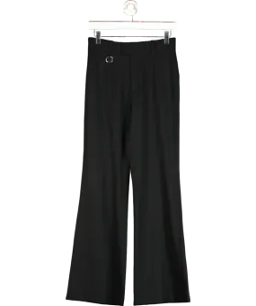 Fabrique Black Chance Flared Suit Trousers In Fine Wool UK S
