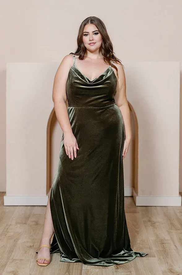 Fashionable and Beautiful Velvet dress Velvet Bridesmaid Dress Wedding Guest Dresses