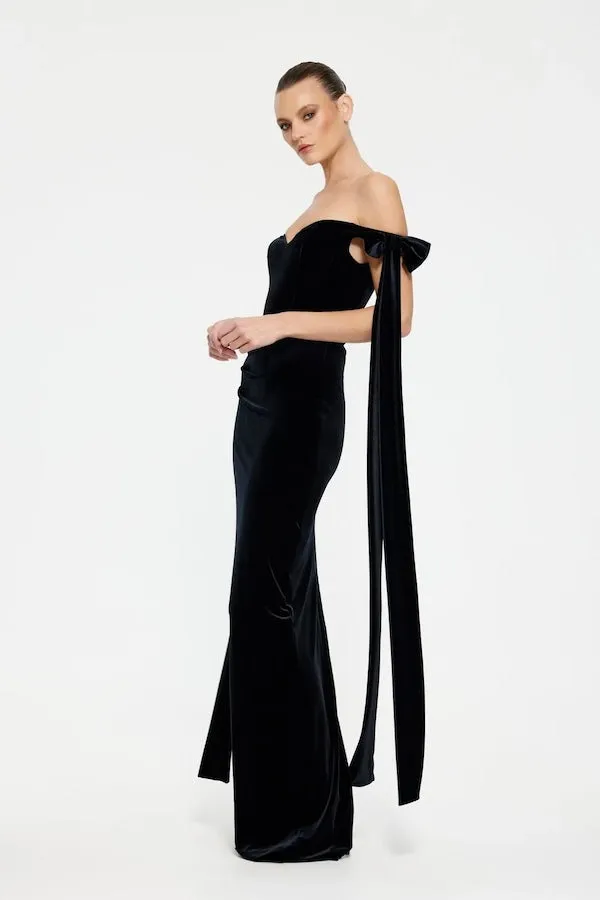 Ginger Gown Black Velvet