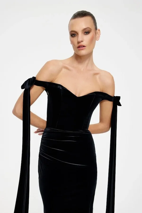 Ginger Gown Black Velvet