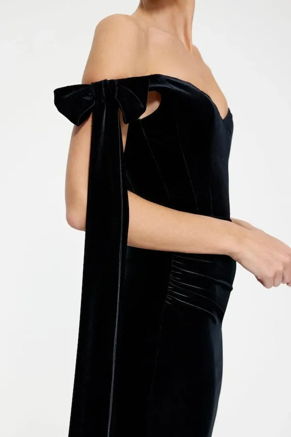 Ginger Gown Black Velvet
