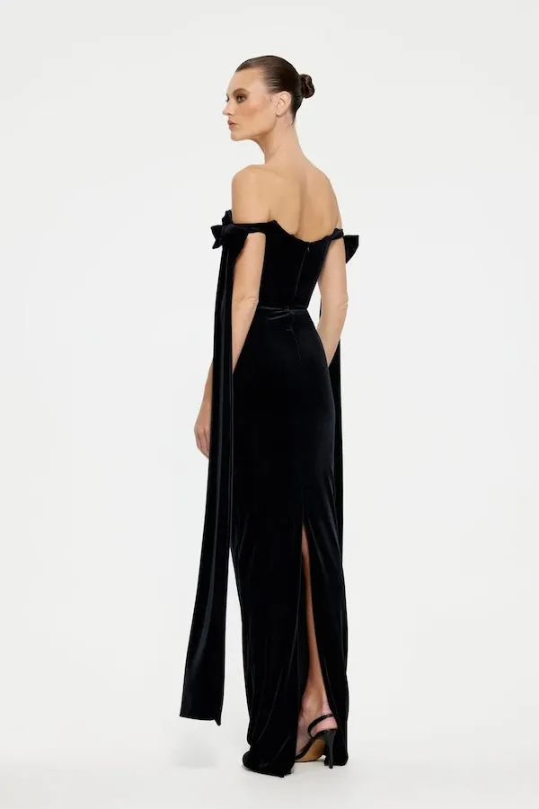 Ginger Gown Black Velvet