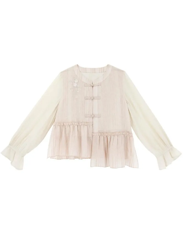 Girly Long Skirt Sweet   Top Flared Asymmetrical