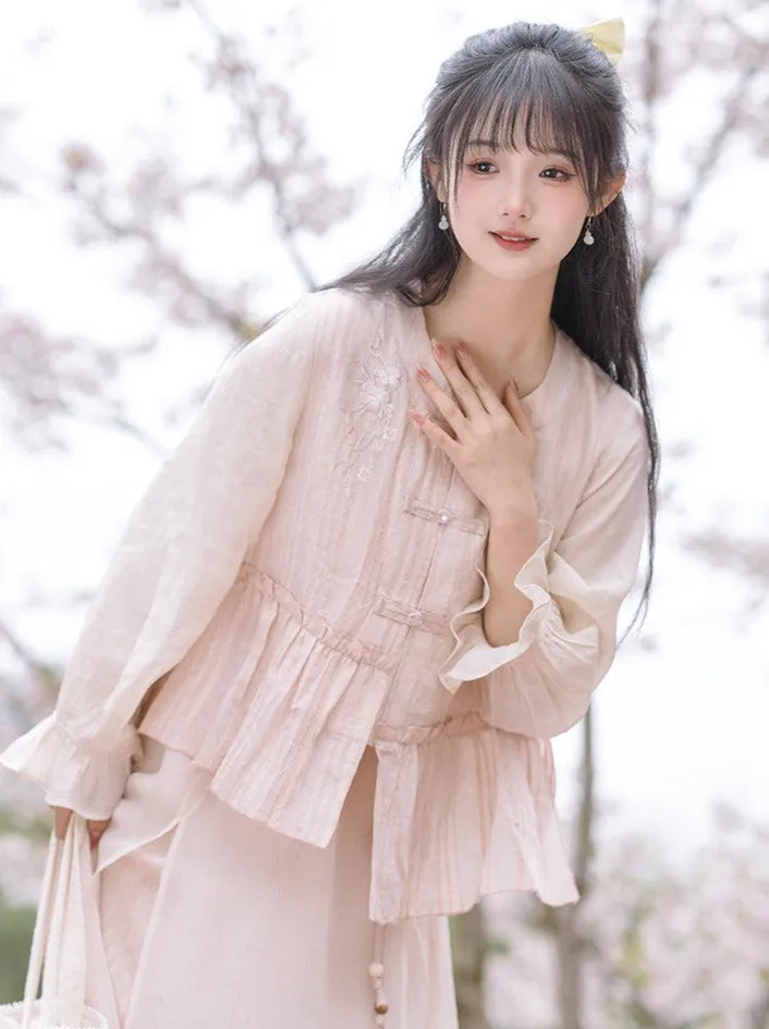 Girly Long Skirt Sweet   Top Flared Asymmetrical