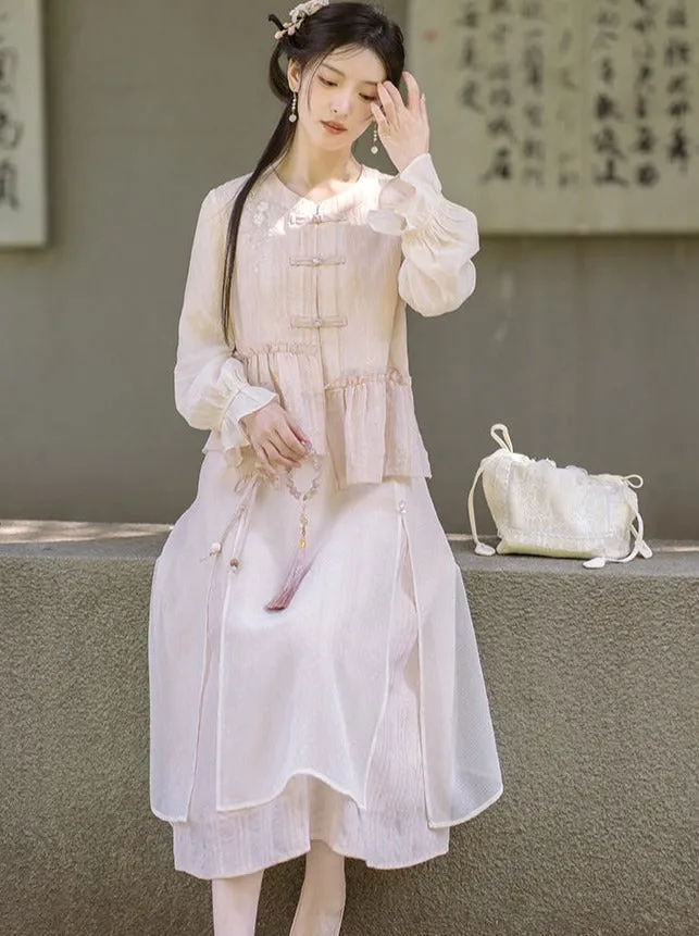 Girly Long Skirt Sweet   Top Flared Asymmetrical