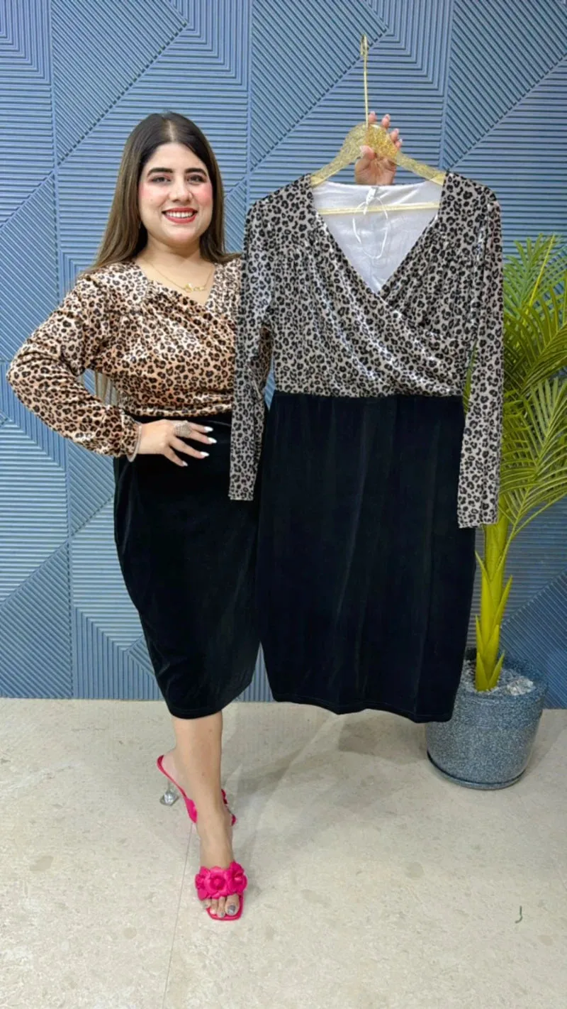Heavy Quality Premium Velvet Dress GGR838
