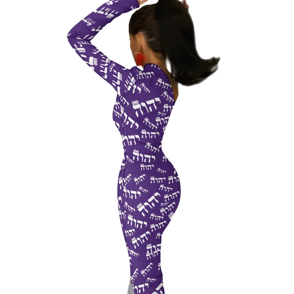 King YAHWEH Luxe II Half Sleeve Slit Dress