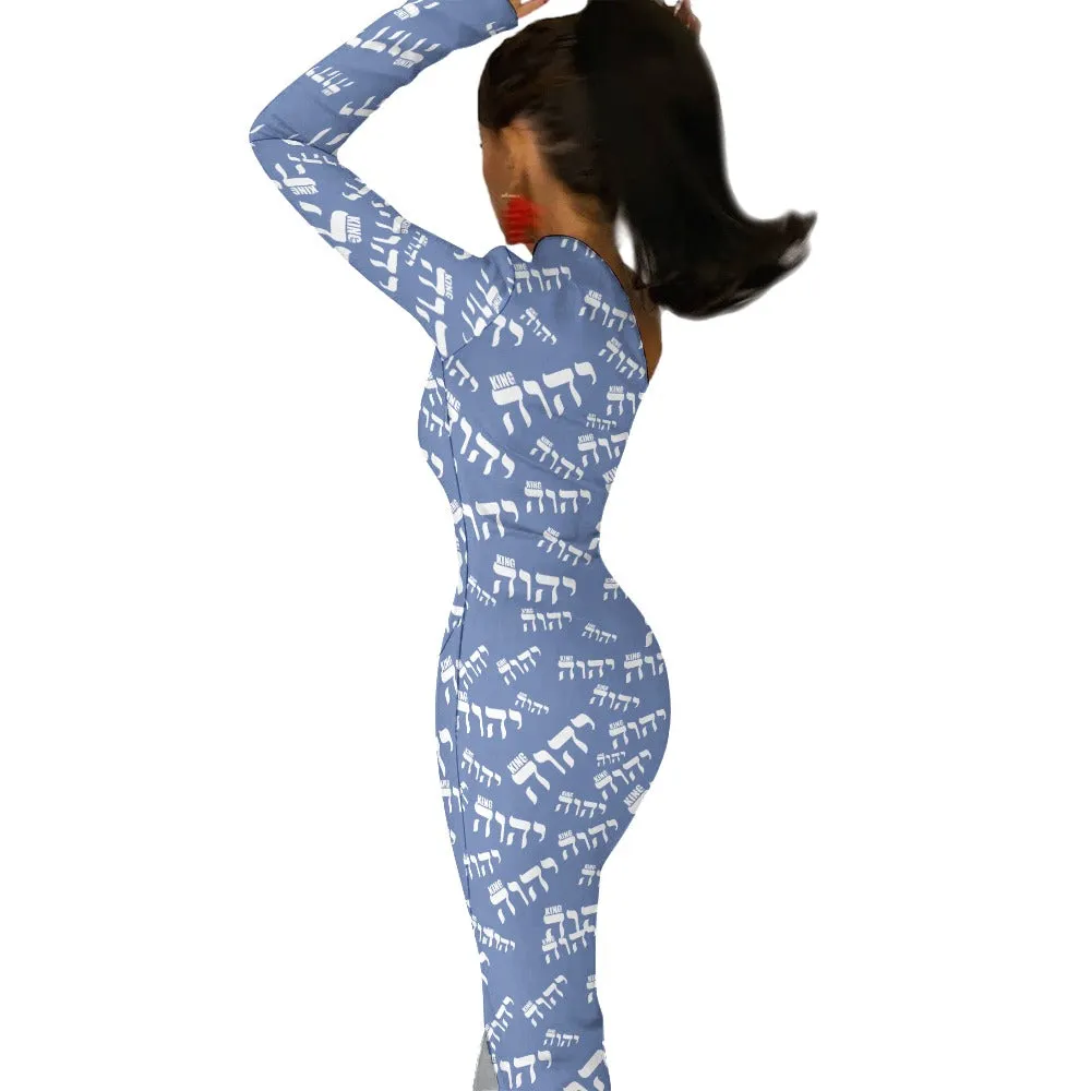 King YAHWEH Luxe II Half Sleeve Slit Dress