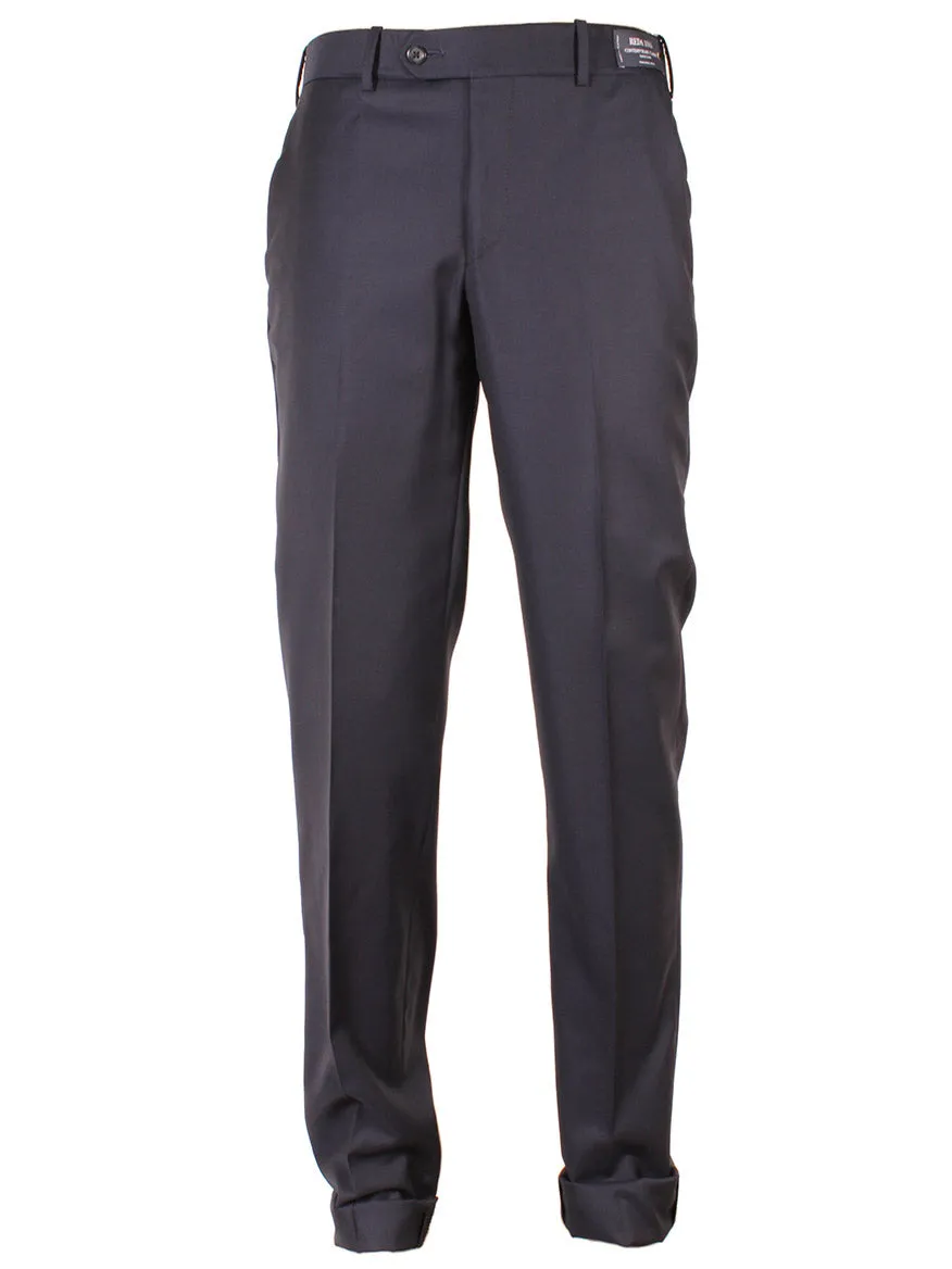 Larrimor's Collection Reda Super 130s Wool Trousers in Navy