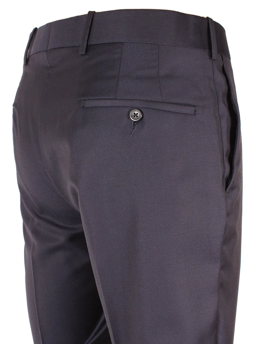 Larrimor's Collection Reda Super 130s Wool Trousers in Navy