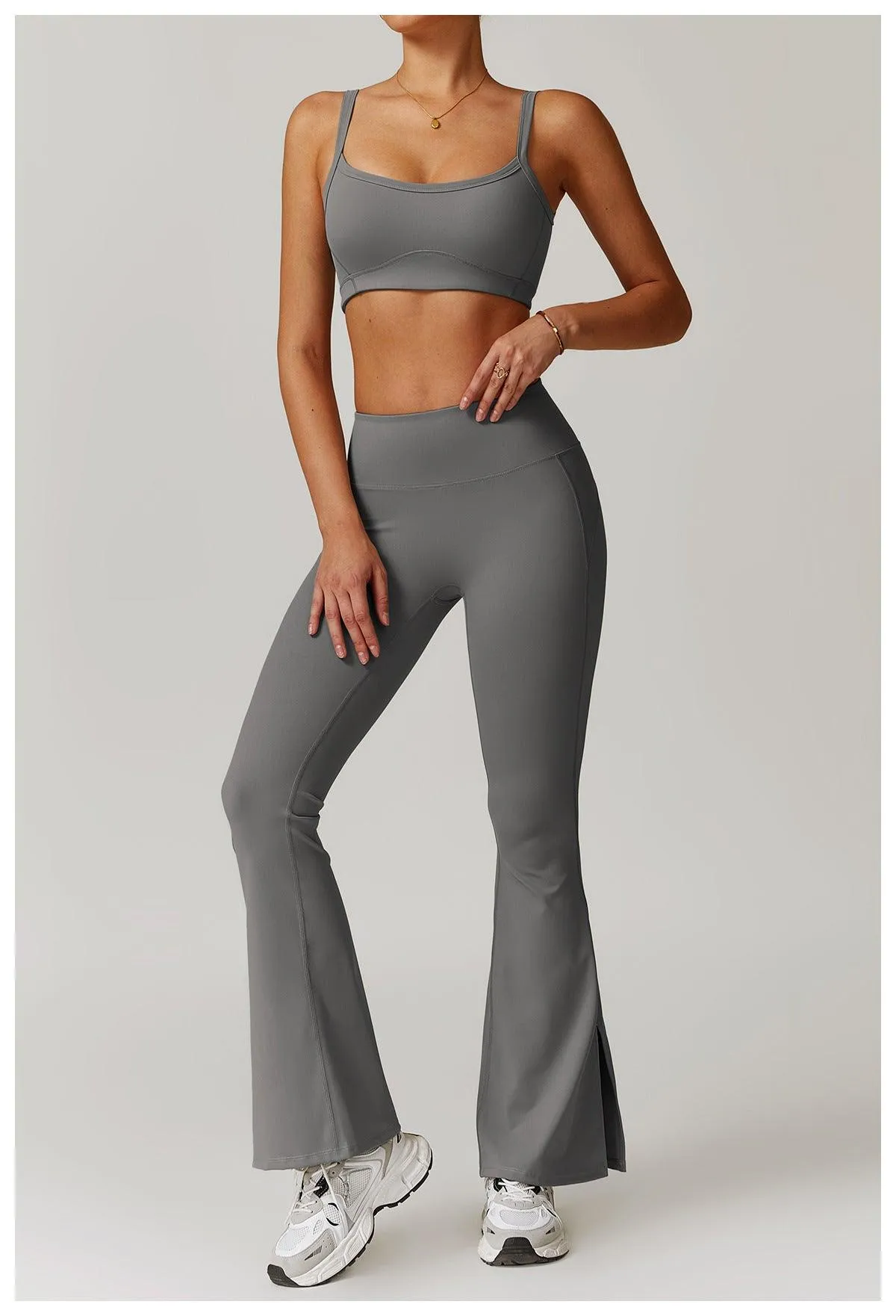 Lavender Vibe Flared Trousers
