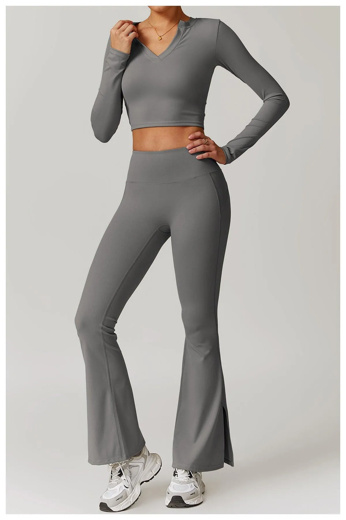 Lavender Vibe Flared Trousers