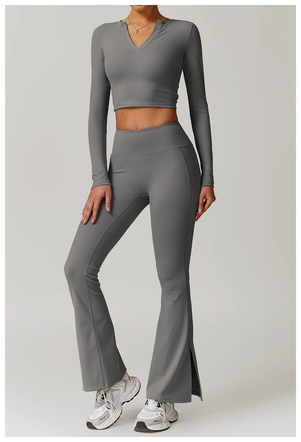 Lavender Vibe Flared Trousers
