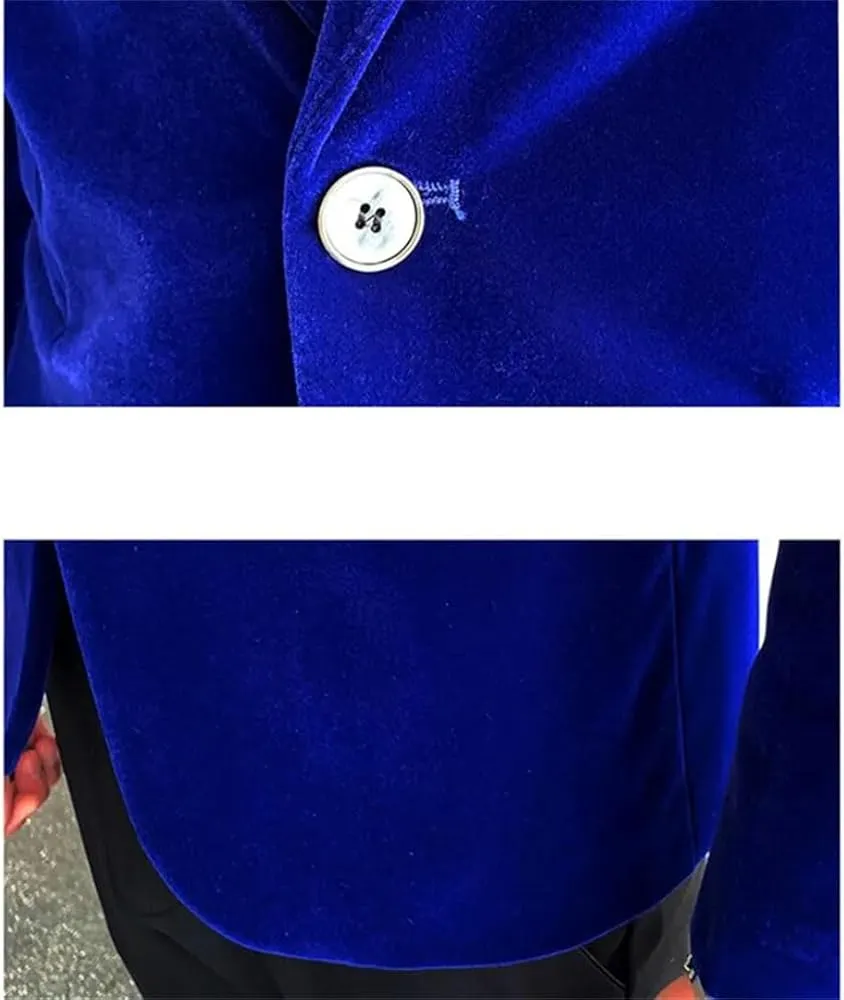 Men Fleece Suit Slim Business Blazers Wedding Dress Jacket    002334018