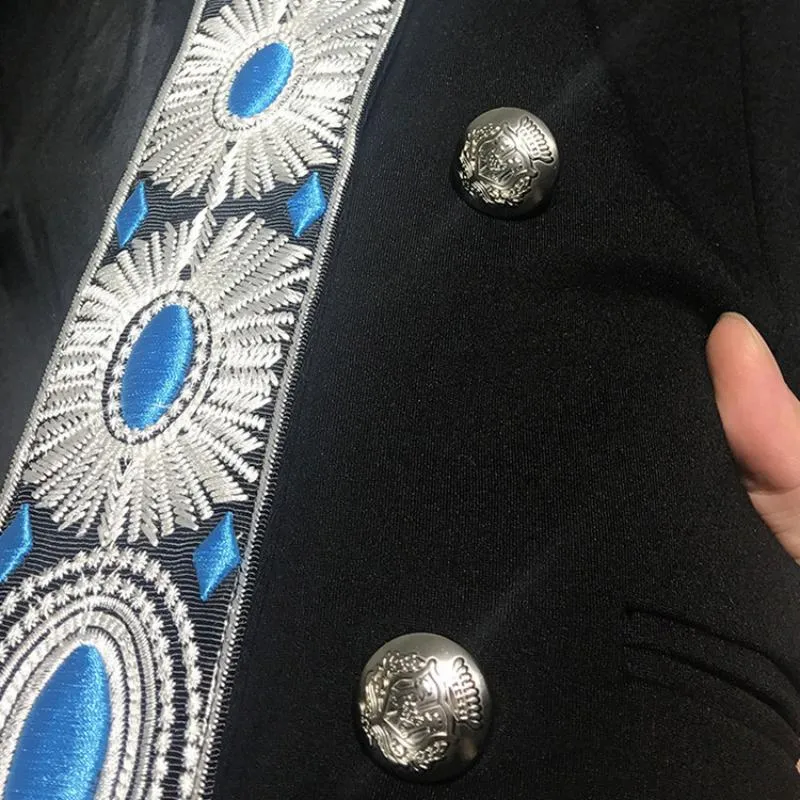 Men's Autumn Slim Fit Blazer With Embroidery