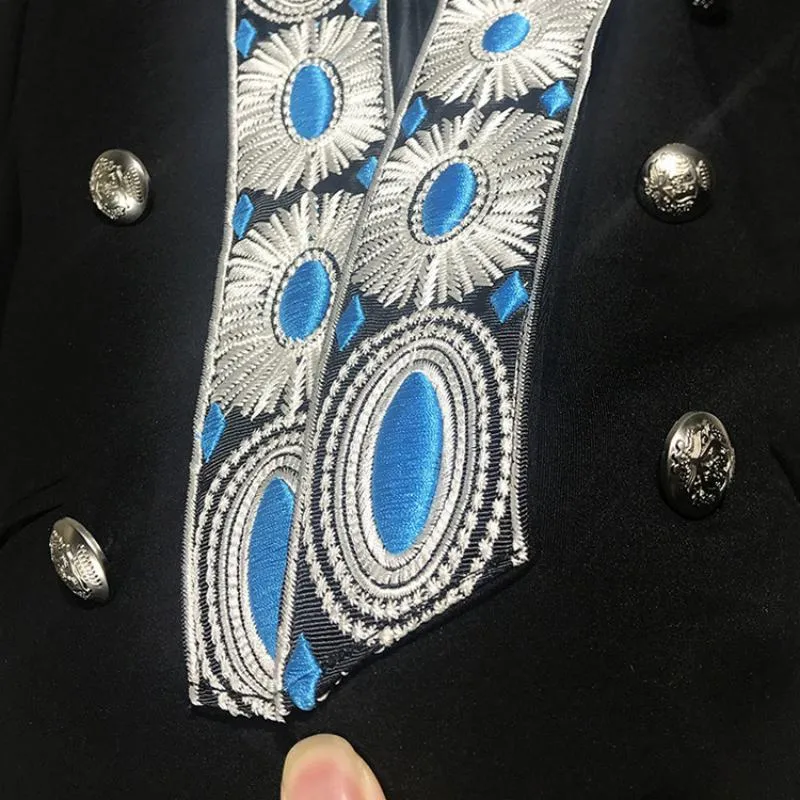 Men's Autumn Slim Fit Blazer With Embroidery