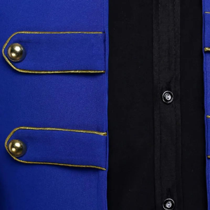 Men's Double Breasted Long Blazer