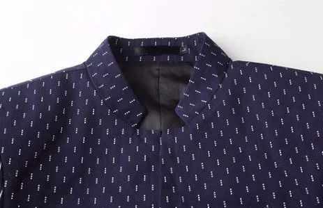 Men's Printied Casual Slim Fit Blazer