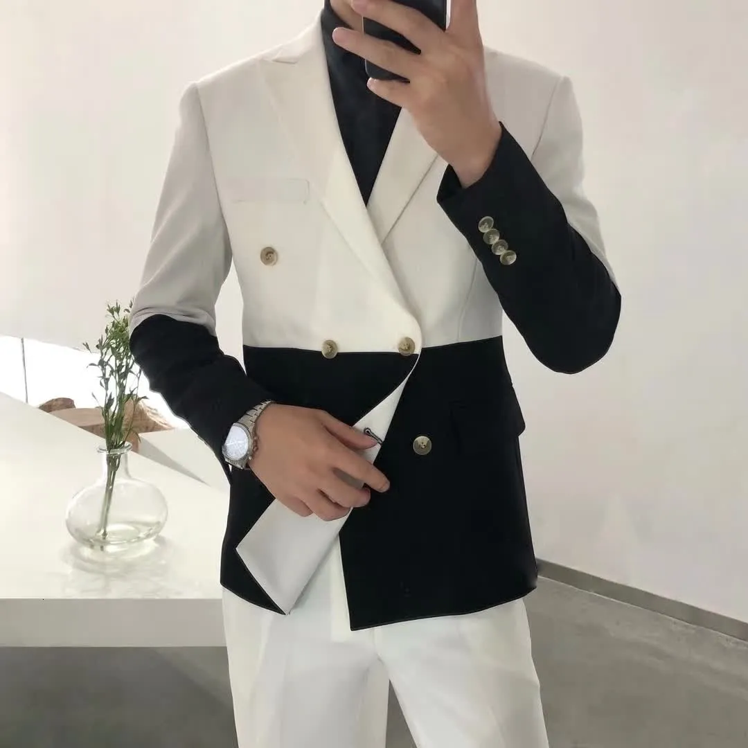 Men's Slim Fit Double Breasted Blazer