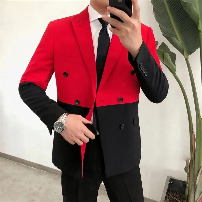 Men's Slim Fit Double Breasted Blazer