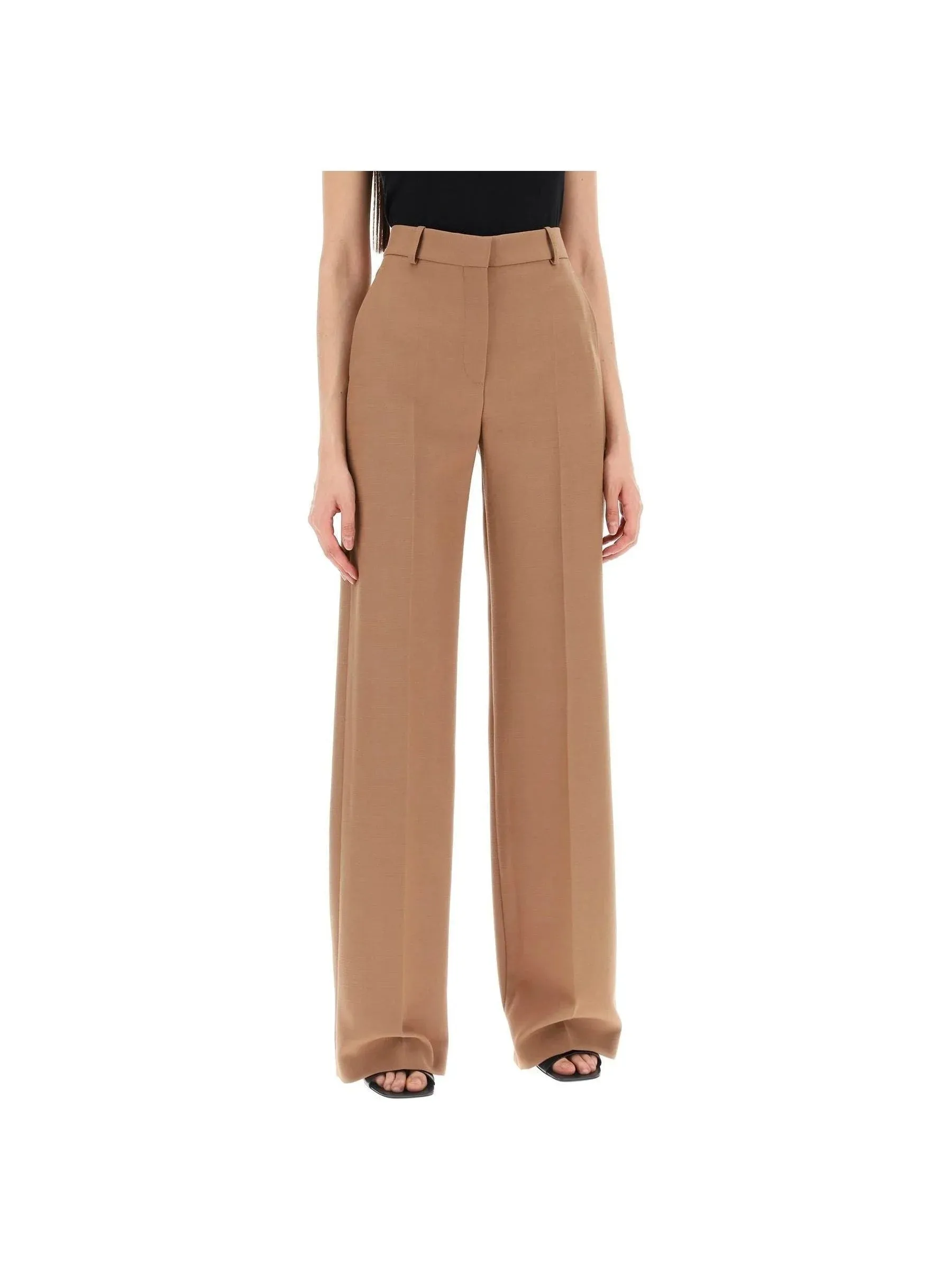 Pleated Trousers in Wool